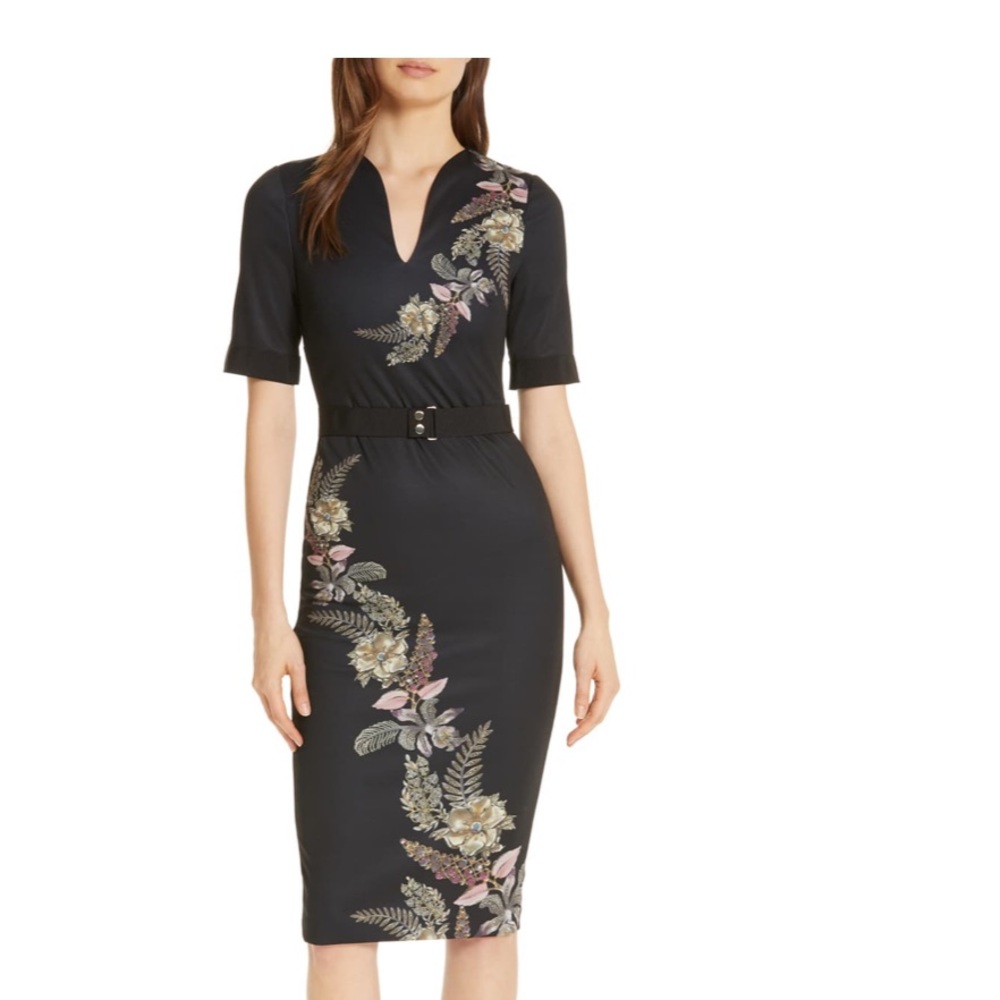 Ted Baker size 2 midi dress